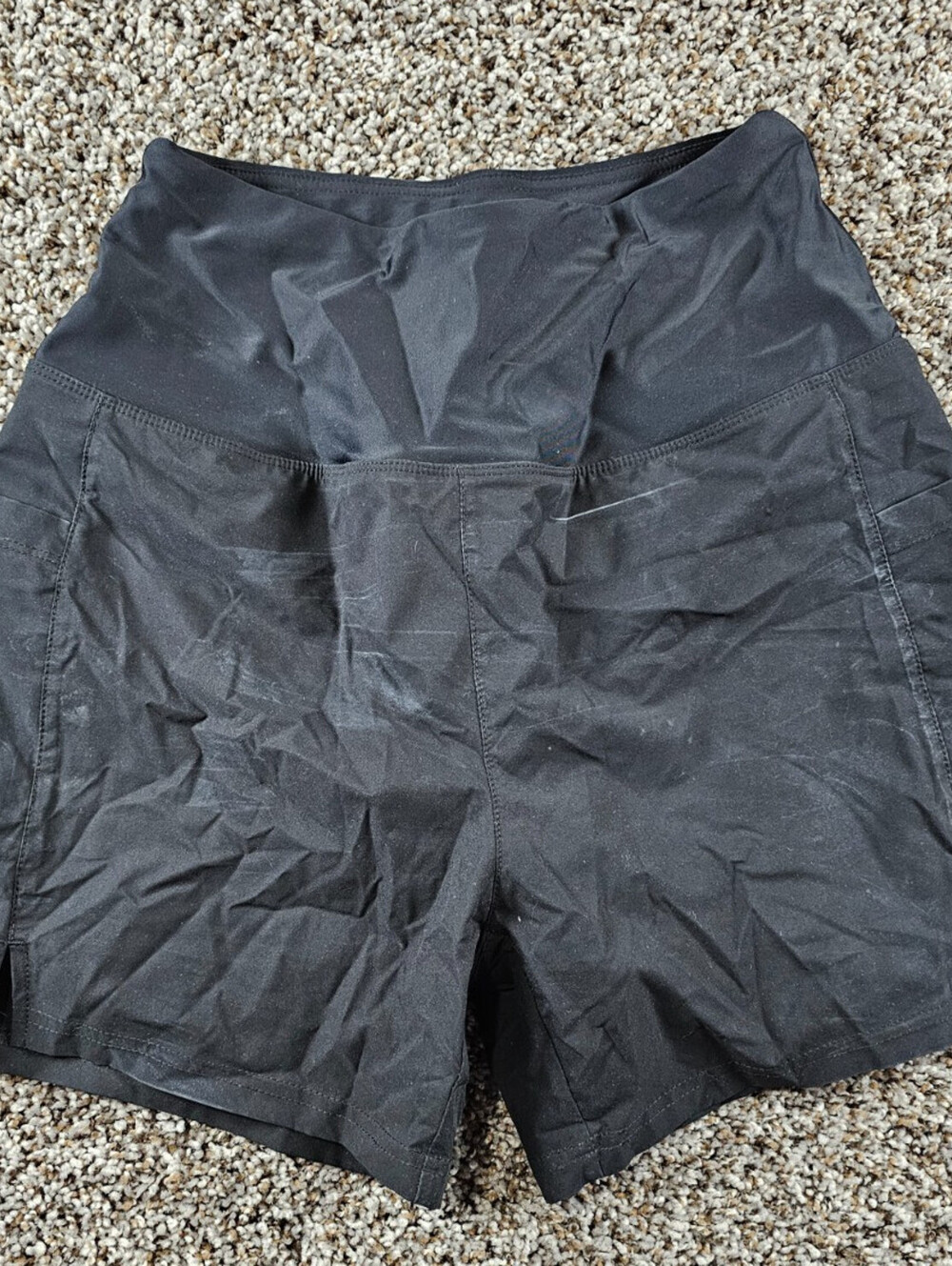 Gradual Womens Sz S High Rise Athletic Shorts Loose Fit Black